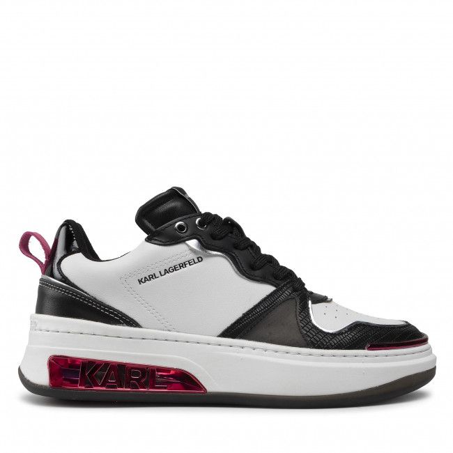 Sneakers KARL LAGERFELD - KL62020 White Lthr/Black