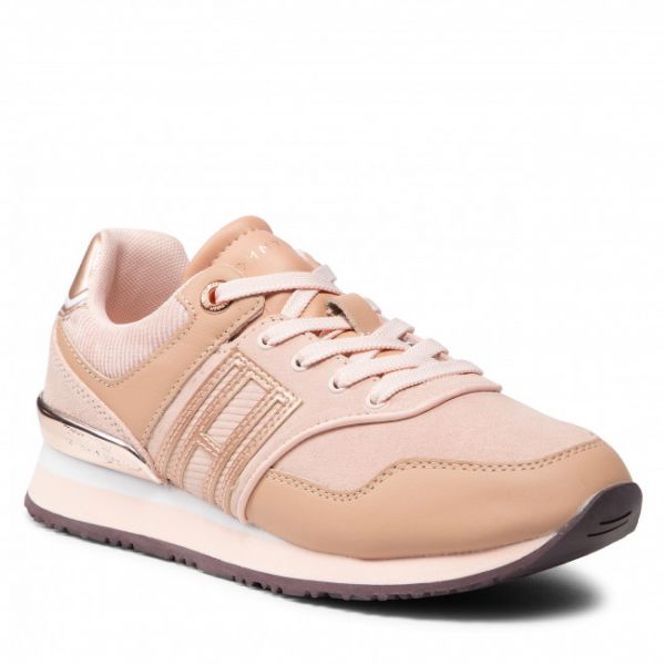 Sneakers TOMMY HILFIGER - Casual Material Mic City Runner FW0FW06019 Sandbank TRK Sneakers TOMMY HILFIGER - Casual Material Mic City Runner FW0FW06019 Sandbank TRK