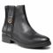 Tronchetti TOMMY HILFIGER - Th Hardware Leather Flat Boot FW0FW05996 Black BDS