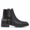 Tronchetti TOMMY HILFIGER - Th Hardware Leather Flat Boot FW0FW05996 Black BDS