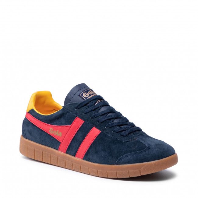 Sneakers GOLA - Hurricane Suede CMB046 Navy/Red/Sun/Gum
