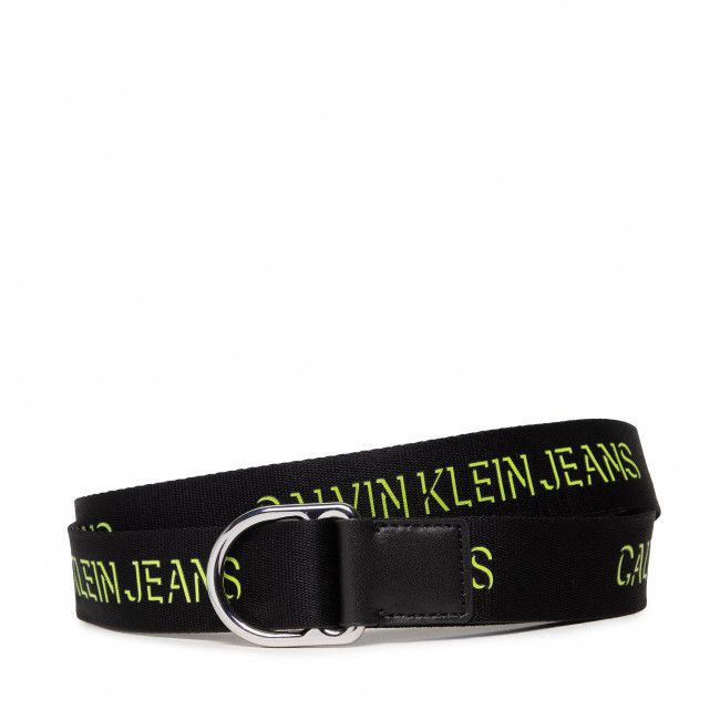 Cintura da donna CALVIN KLEIN JEANS - Slider D-Ring Belt 30mm K60K608362 Black/Acid Lime LAG