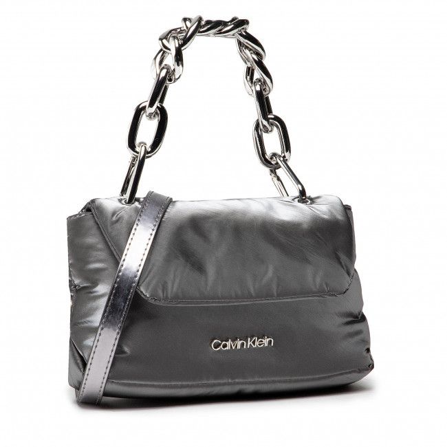 Borsetta CALVIN KLEIN - Linked Xbody Metallic K60K608743 Dark Silver 0IO