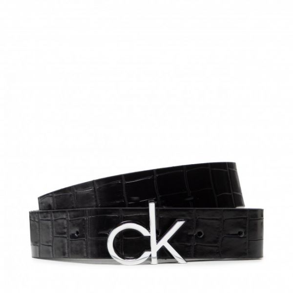 Cintura da donna Calvin Klein - Ck Low Fix Belt 30Mm Croco K60K608905 BAX