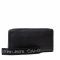 Portafoglio grande da donna Calvin Klein Jeans - Ultralight Za W/Wristlet K60K608967 Black