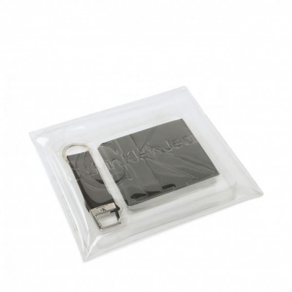 Set regali CALVIN KLEIN JEANS - Billfold W/Coin + Keyfob K50K508235 Black BDS