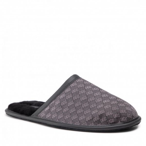 Pantofole Ugg - M Scuff Logo Jacquard 1123734 Blk