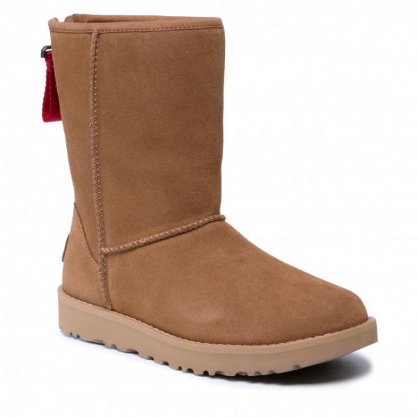 Scarpe UGG - W Classic Short Logo Zip 1122672 Che Scarpe UGG - W Classic Short Logo Zip 1122672 Che