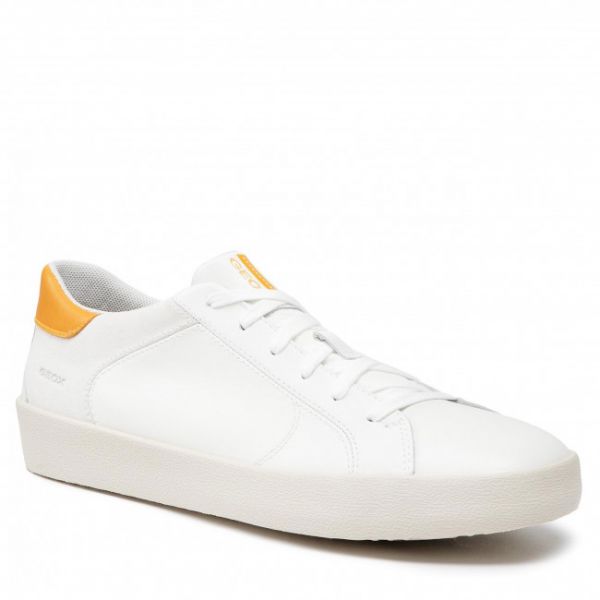 Sneakers Geox - U Warley A U156HA 00085 C0119 White/Ochre Sneakers Geox - U Warley A U156HA 00085 C0119 White/Ochre