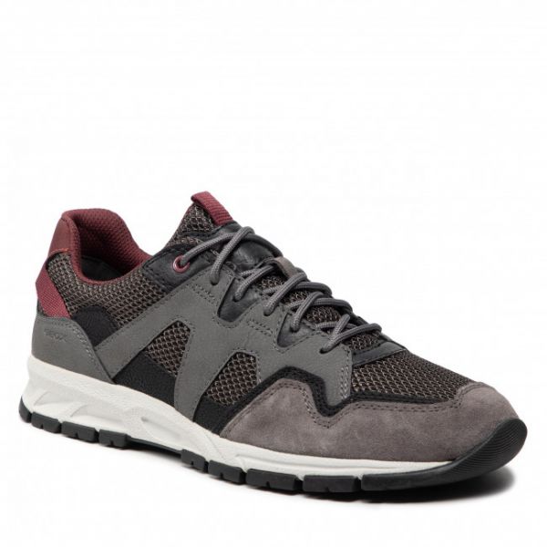 Sneakers GEOX - U Delray B U25A7B 014EK C0043 Grey/Black Sneakers GEOX - U Delray B U25A7B 014EK C0043 Grey/Black