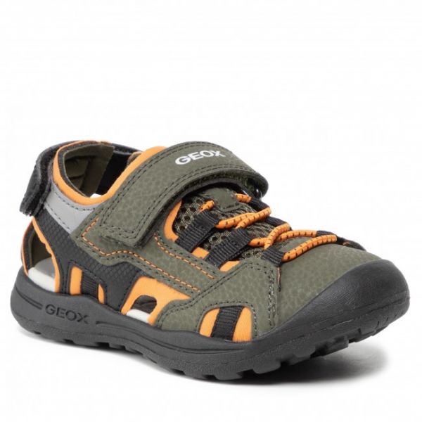 Sandali GEOX - J Vaniett B. C J155XC 015CE C0623 M Military/Orange Sandali GEOX - J Vaniett B. C J155XC 015CE C0623 M Military/Orange