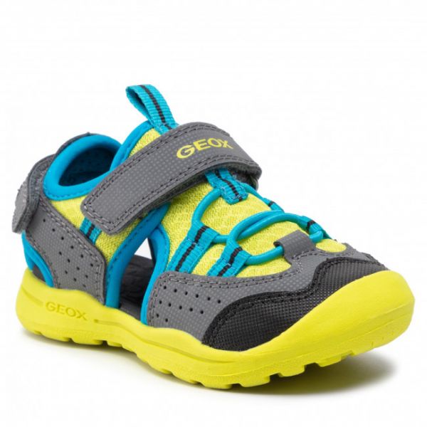 Sandali Geox - J Vaniett B. C J255XC 014CE C0666 M Grey/Lime Sandali Geox - J Vaniett B. C J255XC 014CE C0666 M Grey/Lime