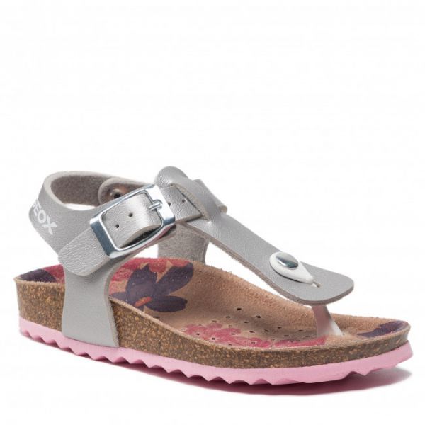 Sandali Geox - J Adriel G. B J258MB 000NF C1007 M Silver Sandali Geox - J Adriel G. B J258MB 000NF C1007 M Silver