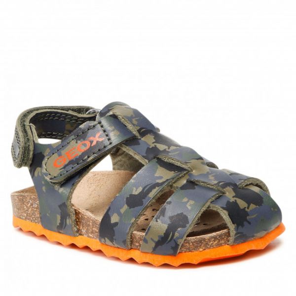 Sandali GEOX - B S. Chalki B. B B252QB 00004 C0623 M Military/Orange Sandali GEOX - B S. Chalki B. B B252QB 00004 C0623 M Military/Orange