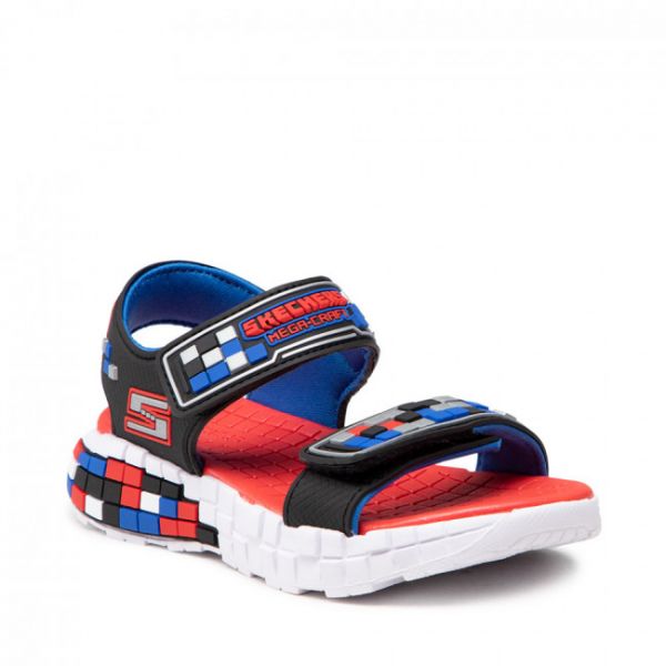 Sandali Skechers - Craft Sandal 400070L/BKSR Black/Silver/Red Sandali Skechers - Craft Sandal 400070L/BKSR Black/Silver/Red