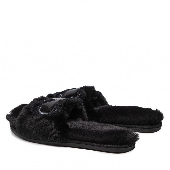 Pantofole KARL LAGERFELD - KL49110 Black Synth Fur