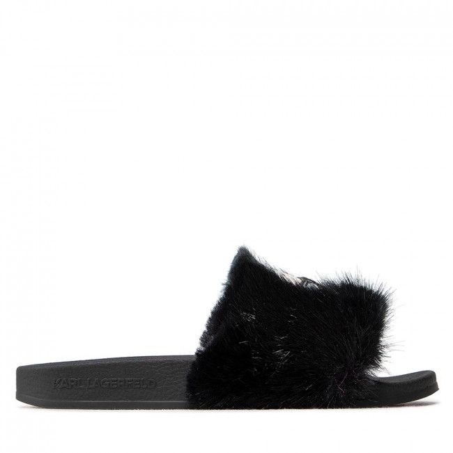 Ciabatte KARL LAGERFELD - KL80911 Black Synth Fur