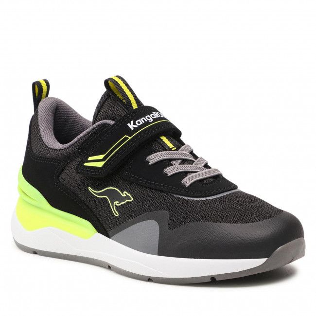 Sneakers KANGAROOS - Kd-Gym Ev 18722 000 5062 S Jet Black/Neon Yellow