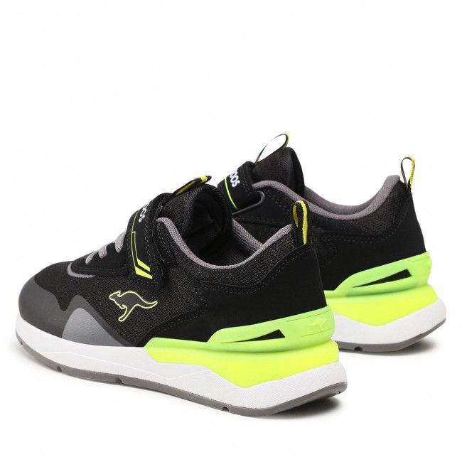 Sneakers KANGAROOS - Kd-Gym Ev 18722 000 5062 S Jet Black/Neon Yellow