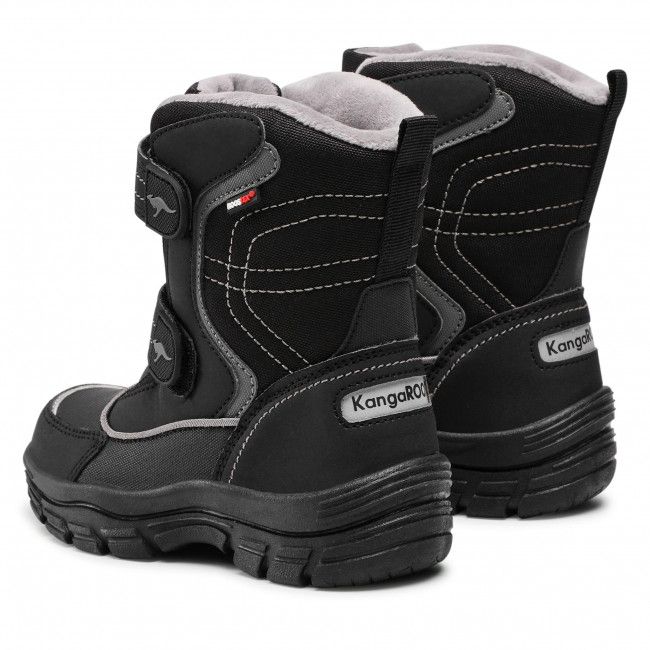 Stivali da neve KangaRoos - K-Leno V Rtx 18780 000 5003 Jet Black/Steel Grey