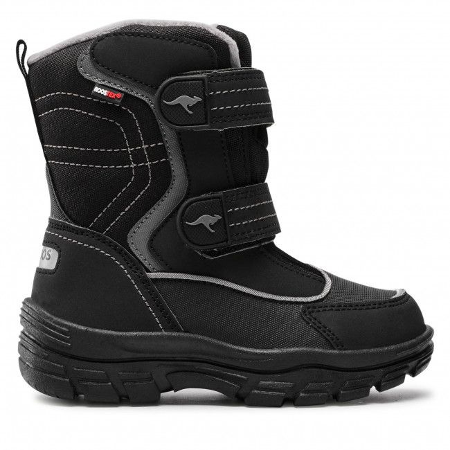 Stivali da neve KangaRoos - K-Leno V Rtx 18780 000 5003 Jet Black/Steel Grey