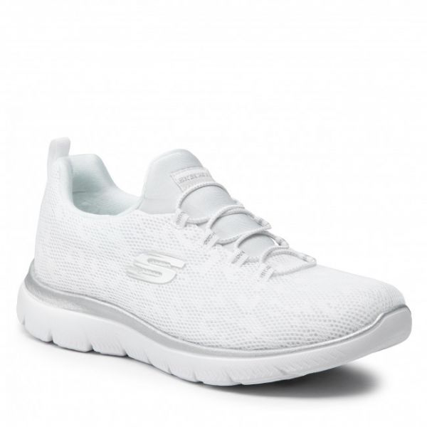 Sneakers SKECHERS - 149037 WSL White/Silver Sneakers SKECHERS - 149037 WSL White/Silver