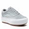 Scarpe sportive VANS - Old Skool Stacked VN0A4U15A471 (Emboss Check) Highrstrwht