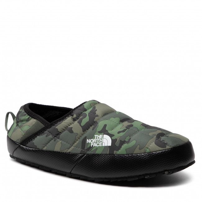 Pantofole The North Face - Thermoball Traction Mule V NF0A3UZN33U Thyme Brushwood Camo Print/Thyme