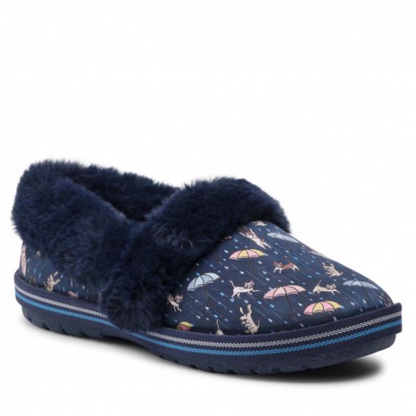 Pantofole SKECHERS - BOBS Movie Night 113486/NVMT Navy/Multi