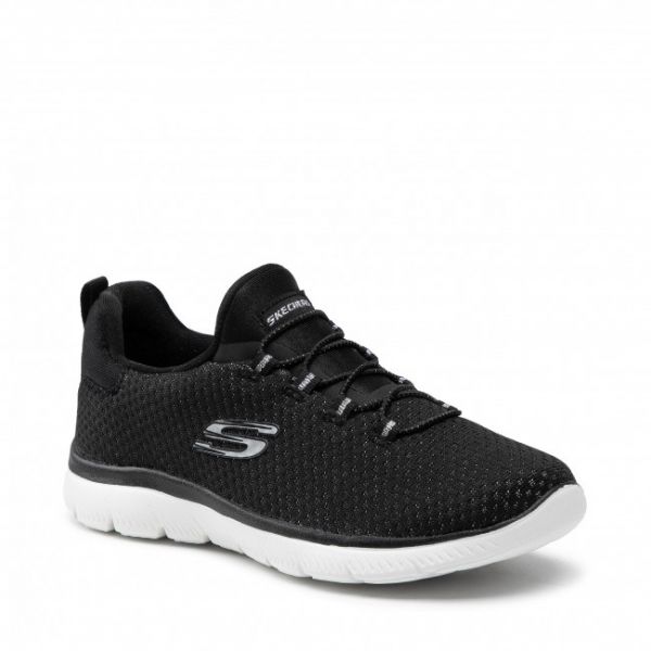 Sneakers SKECHERS - Bright Bezel 149204/BKSL Black/Silver Sneakers SKECHERS - Bright Bezel 149204/BKSL Black/Silver
