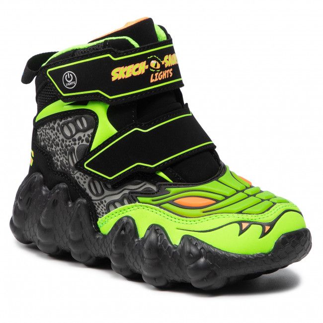 Stivali da neve SKECHERS - Wild Breeze 400111L/BKLM Black/Lime