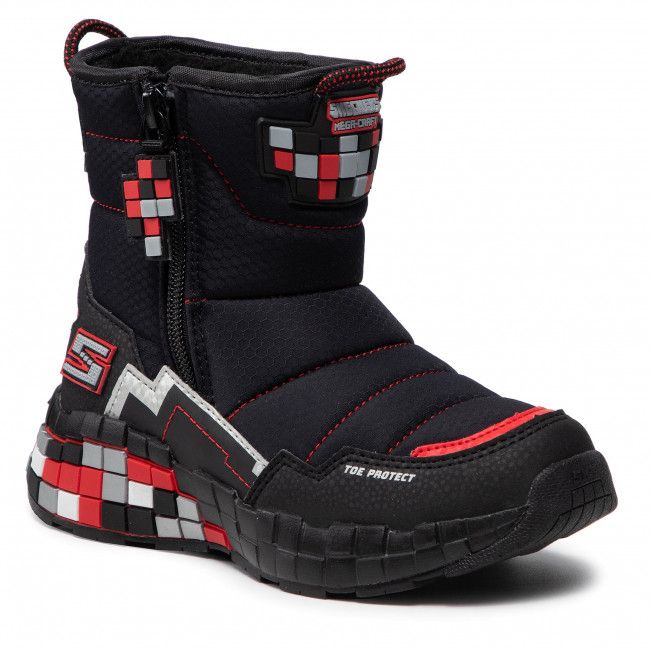 Stivali da neve SKECHERS - Cuboforce 402198L/BKRD Black/Red