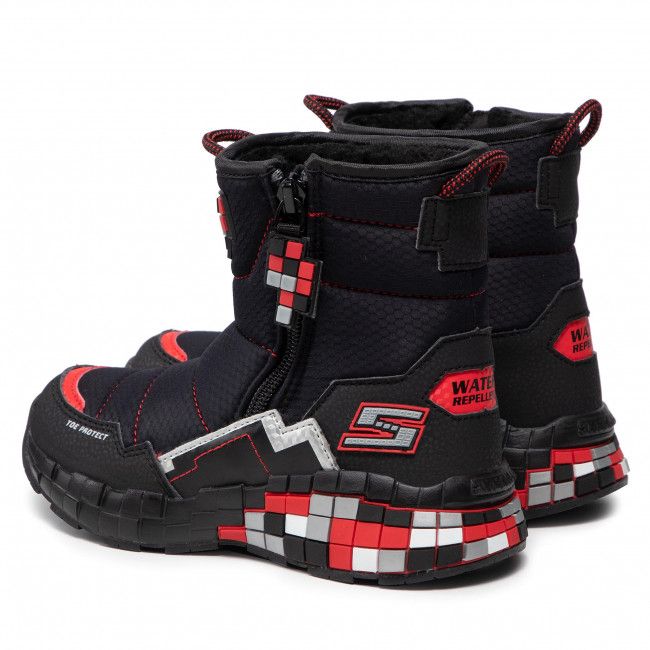 Stivali da neve SKECHERS - Cuboforce 402198L/BKRD Black/Red