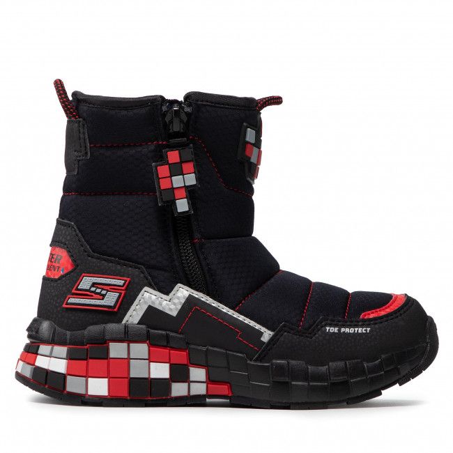 Stivali da neve SKECHERS - Cuboforce 402198L/BKRD Black/Red