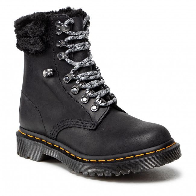 Scarponcini DR. MARTENS - 1460 Serena Collar 26951001 Black