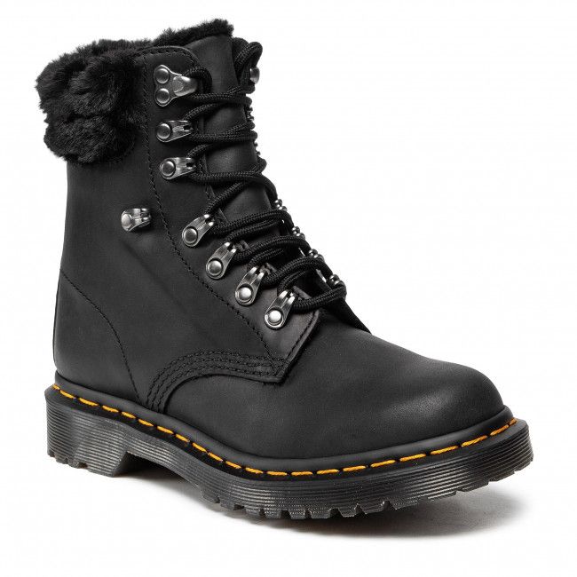 Scarponcini DR. MARTENS - 1460 Serena Collar 26951001 Black