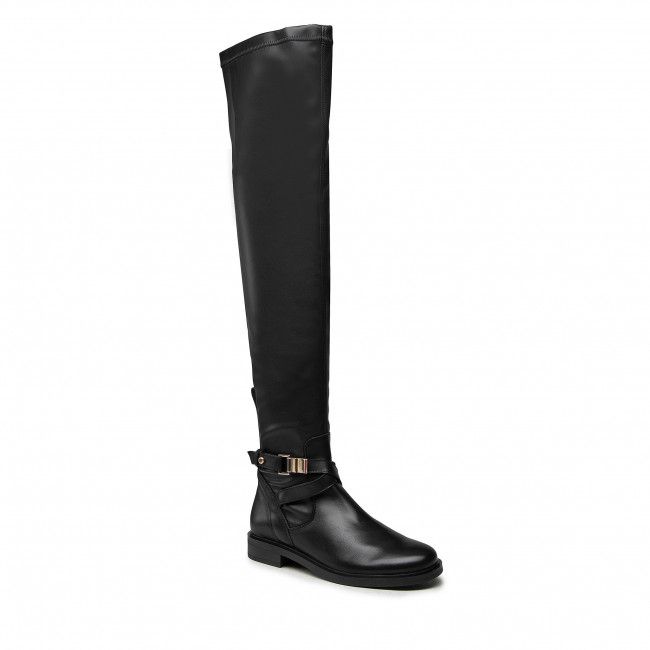 Stivali sopra il ginocchio TOMMY HILFIGER - Th Hardware Overknee Boot FW0FW06057 Black BDS