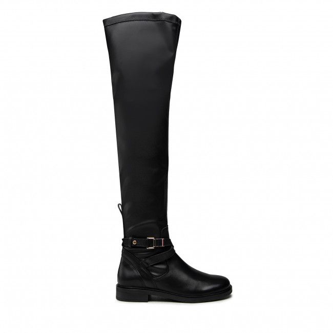 Stivali sopra il ginocchio TOMMY HILFIGER - Th Hardware Overknee Boot FW0FW06057 Black BDS