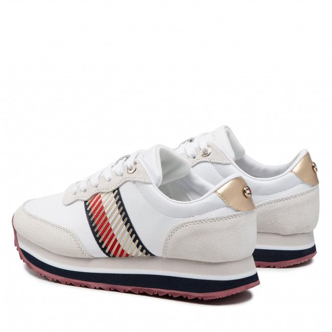 Sneakers TOMMY HILFIGER - Th Corporate Sequins Runner FW0FW06077 White YBR