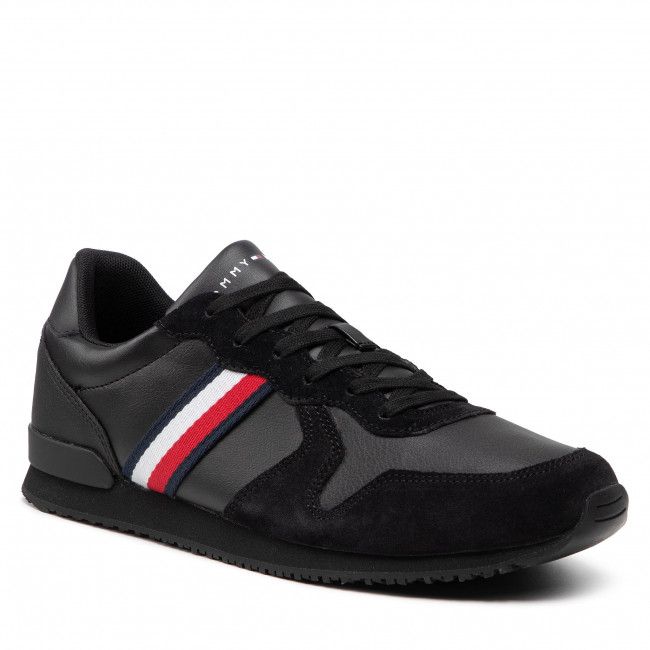 Sneakers Tommy Hilfiger - Iconic Leather Runner FM0FM03272 Black BDS