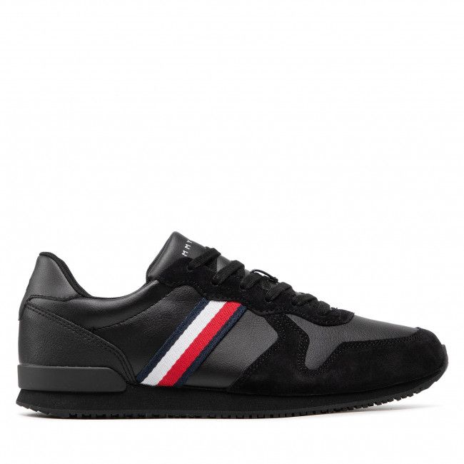 Sneakers Tommy Hilfiger - Iconic Leather Runner FM0FM03272 Black BDS