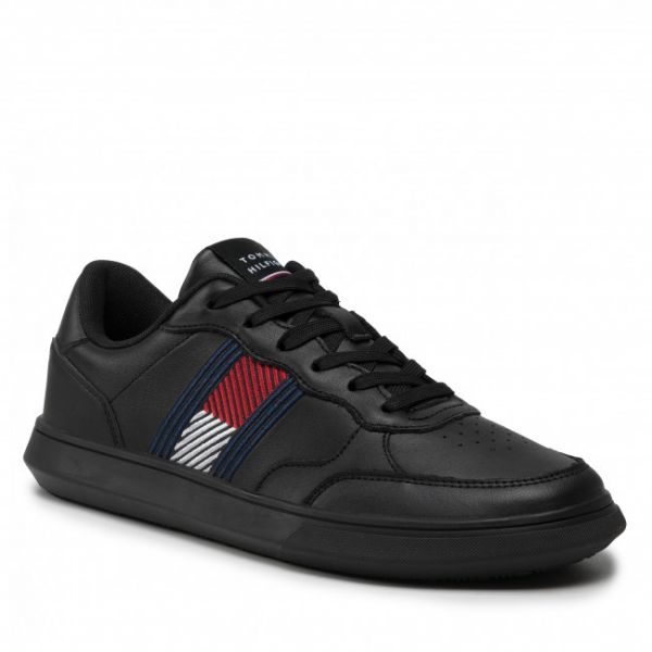 Sneakers Tommy Hilfiger - Essential Leather Cupsole Evo FM0FM03904 Black BDS Sneakers Tommy Hilfiger - Essential Leather Cupsole Evo FM0FM03904 Black BDS