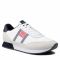 Sneakers Tommy Hilfiger - Essential Runner Flag Leather FM0FM03928 White YBR