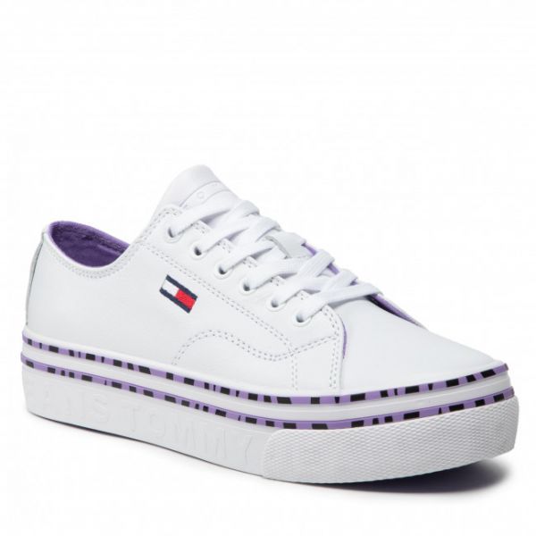 Sneakers TOMMY JEANS - Platform Wild Animal Sneaker EN0EN01626 White YBR Sneakers TOMMY JEANS - Platform Wild Animal Sneaker EN0EN01626 White YBR