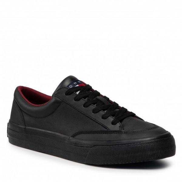 Sneakers Tommy Jeans - Skate Leather Vulc EM0EM00881 Black BDS Sneakers Tommy Jeans - Skate Leather Vulc EM0EM00881 Black BDS