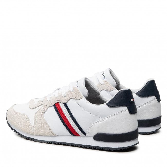 Sneakers Tommy Hilfiger - Iconic Leather Runner FM0FM03272 White YBR