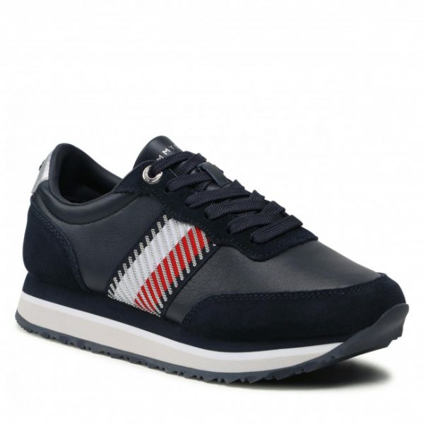 Sneakers TOMMY HILFIGER - Th Corporate Te Sequins Runner FW0FW06077 Desert Sky Dw5 Sneakers TOMMY HILFIGER - Th Corporate Te Sequins Runner FW0FW06077 Desert Sky Dw5