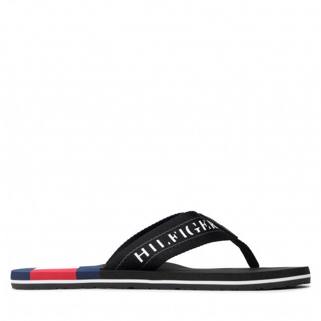 Infradito Tommy Hilfiger - Th Flag Mens Beach Sandal FM0FM03919 Black BDS