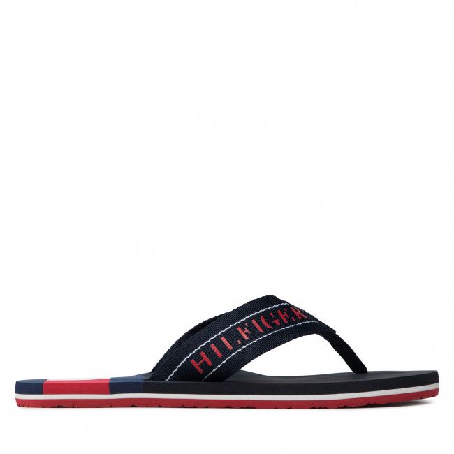 Infradito Tommy Hilfiger - Th Flag Mens Beach Sandal FM0FM03919 Desert Sky DW5