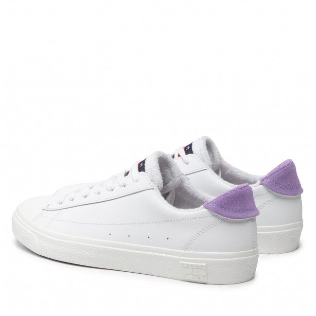 Sneakers TOMMY JEANS - Leather Low Cut Vulc EN0EN01627 Violet Viola VLK